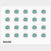 Sticker Rond Beauté de la Terre (Feuille)