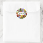 Sticker Rond Beauté de Pansy (Sac)