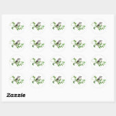 Sticker Rond Beauté des coquins (Feuille)