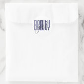 Sticker Rond Beauté fille (Sac)