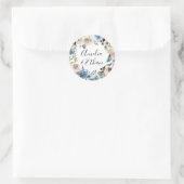 Sticker Rond Beauté florissante | Mariage personnalisé (Sac)