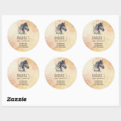 Sticker Rond Beautiful Horse Head (Feuille)