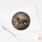 Sticker Rond Beautiful horse throw pillow (Enveloppe)