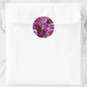 Sticker Rond Beautiful Purple Rose Collage (Sac)