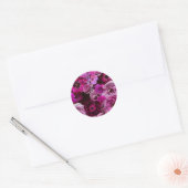 Sticker Rond Beautiful Purple Rose Collage (Enveloppe)