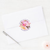 Sticker Rond Beautiful Sakura Cherry (Enveloppe)