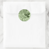 Sticker Rond Beaux shamrocks (Sac)