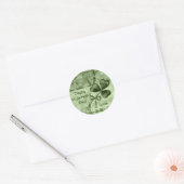 Sticker Rond Beaux shamrocks (Enveloppe)