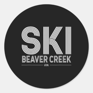 Sticker Rond Beaver Creek Station de ski Usa Rocky Mountains Am