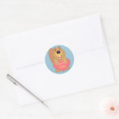 Sticker Rond Beaver Love (Enveloppe)
