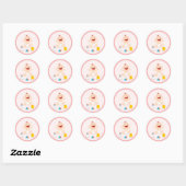 Sticker Rond Bébé (Feuille)