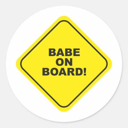 Sticker Rond bébé à bord (Devant)