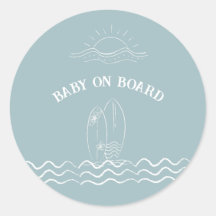 Bébé à bord du Baby shower de surf
