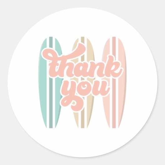 Sticker Rond Bébé à bord Surfboard Baby shower de plage (Devant)