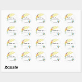 Sticker Rond Bébé Abeille - merci (Feuille)