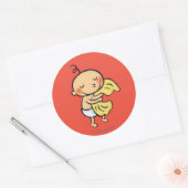 Sticker Rond Bébé Accrocher Soft Yellow Blanket (Enveloppe)