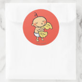 Sticker Rond Bébé Accrocher Soft Yellow Blanket (Sac)