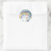 Sticker Rond bébé ange (Sac)