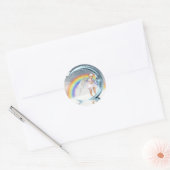 Sticker Rond bébé ange (Enveloppe)