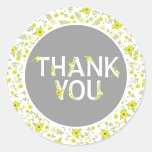 Sticker Rond Bébé dans la douche en fleurs