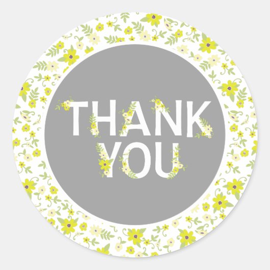 Sticker Rond Bébé dans la douche en fleurs (Devant)