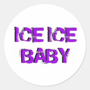 Sticker Rond Bébé de glace de glace de SkateChick