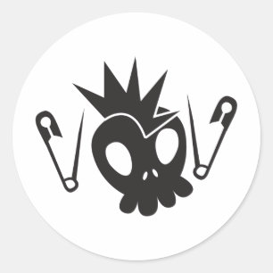 Sticker Rond Bébé de roche