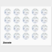 Sticker Rond Bébé d'hiver il fait froid dehors (Feuille)