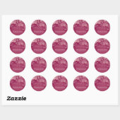 Sticker Rond Bébé En Fleur Printemps Cherry Blossom Douche (Feuille)