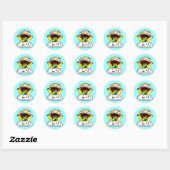 Sticker Rond Bébé garçon (Feuille)