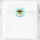Sticker Rond Bébé garçon (Sac)