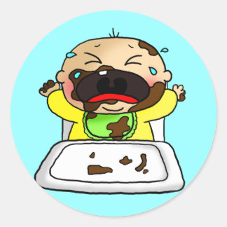 Sticker Rond Bébé garçon