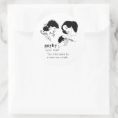Sticker Rond BÉBÉ GAY (Lesbienne) (Sac)