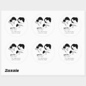 Sticker Rond BÉBÉ GAY (Lesbienne) (Feuille)