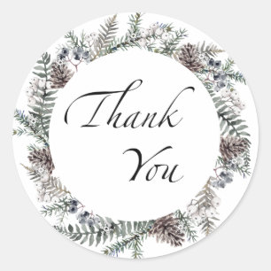 Sticker Rond Bébé il fait froid dehors à feuillage persistant m