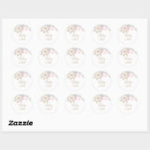Sticker Rond Bébé il fait froid dehors Shower pour bébé flocon (Feuille)