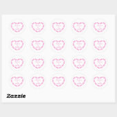 Sticker Rond Bébé jalon pour la petite fille (Feuille)