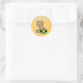Sticker Rond bébé jamaïcain (Sac)