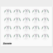Sticker Rond Bébé Koala Shower (Feuille)