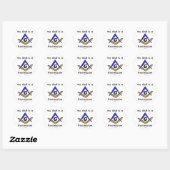 Sticker Rond Bébé maçonnique - (Feuille)