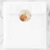 Sticker Rond Bébé mignon Pieds petit bébé Pieds enrobés couvert (Sac)