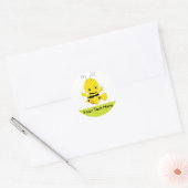 Sticker Rond Bébé mignonne Bumble Bee (Enveloppe)