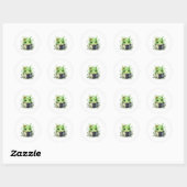 Sticker Rond Bébé Morve (Feuille)