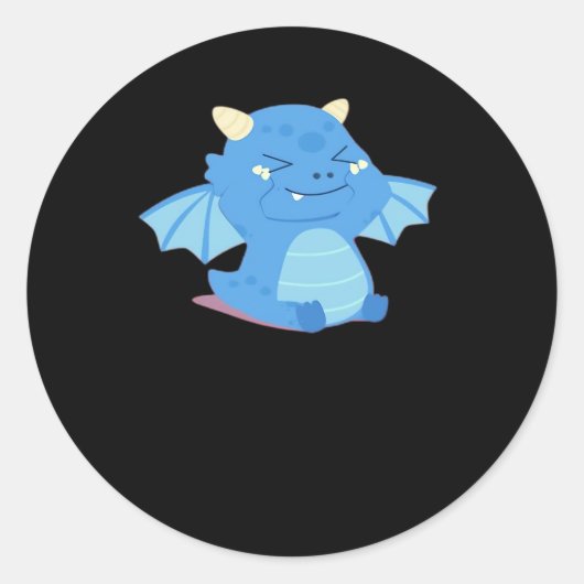 Sticker Rond Bébé - Peekabo (Devant)