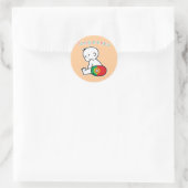 Sticker Rond Bébé portugais (Sac)