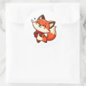 Sticker Rond bébé renard (Sac)
