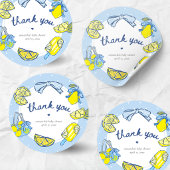 Sticker Rond Bébé Shower Faites-vous Presser comme un Citron