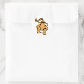 Sticker Rond Bébé Tiger Cutie (Sac)