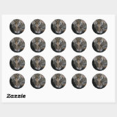 Sticker Rond Bébé tigre (Feuille)