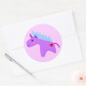 Sticker Rond Bébé Unicorn (Enveloppe)